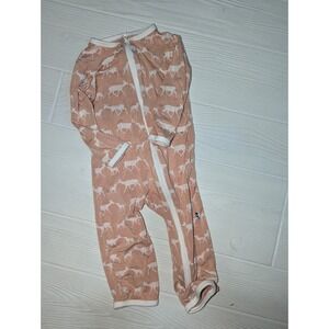 Kickee pants fawn bamboo jammies 3-6m